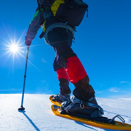 Snowshoeing at Treetops Resort