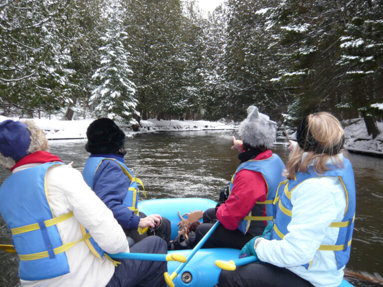 winter rafting michigan