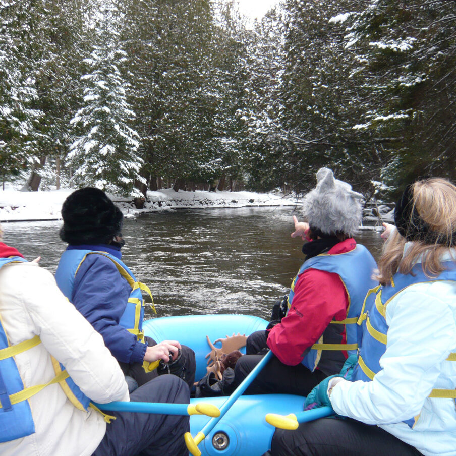 winter rafting michigan